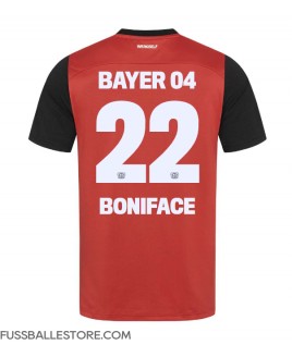 Günstige Bayer Leverkusen Victor Boniface #22 Heimtrikot 2024-25 Kurzarm